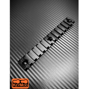 ARMACORE 20MM ALUMINIUM KEYMOD RAIL (13 SLOT) BLACK