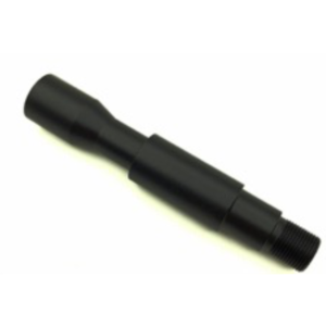 ARMACORE 14MM METAL OUTER BARREL EXTENSION (CONCAVE CONVEX) 11cm length (14MM CCW) BLACK