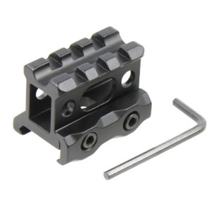 ARMACORE TACTICAL 3 SLOT HIGH PROFILE OPTIC RISER MOUNT 20MM [BLACK]