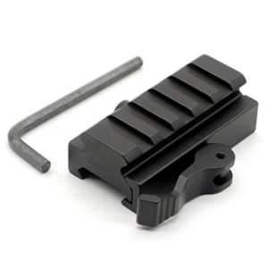 ARMACORE TACTICAL 5 SLOT RAIL RISER QD MOUNT 20MM [BLACK]