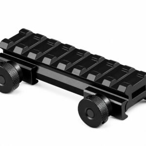 ARMACORE TACTICAL 8 SLOT 20MM 0.5 INCH (1/2") RAIL RISER 85MM (BLACK)