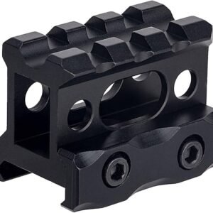 ARMACORE TACTICAL 3 SLOT HIGH PROFILE OPTIC RISER MOUNT 20MM [BLACK]