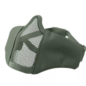 ARMACORE TACTICAL STRATOS AIRFLOW FACE MASK WITH EAR PROTECTION STEEL [GREEN]
