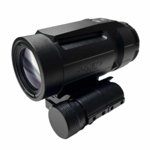 ARMACORE TACTICAL JULIET5 COMPACT MAGNIFIER 5X24MM 20MM FLIP MOUNT [BLACK]