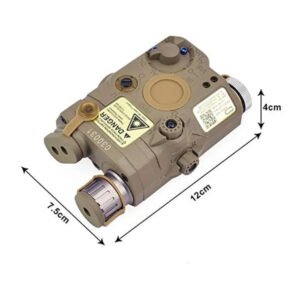 ARMACORE TACTICAL PEQ-15 RED LASER/ IR AND TORCH VIS LIGHT LED NYLON [TAN-FDE]