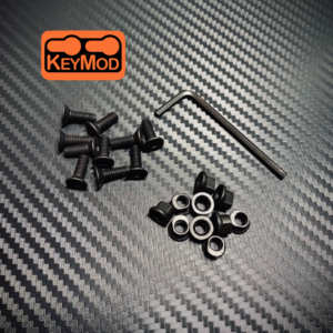 MLOK 10 pcs Replacement Metal Nut and bolt Set for M-lok Rail Sections