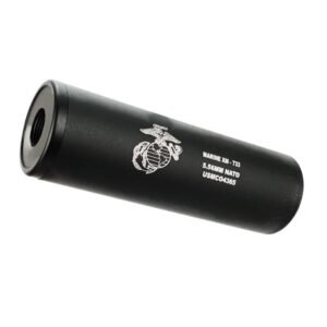 ARMACORE TACTICAL METAL SILENCER 110MM (14MM CCW) BLACK [MARINE ICON]