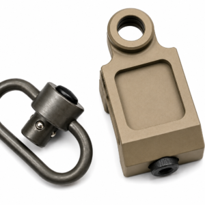 ARMACORE TACTICAL D.DEFENSE 20MM OFF SET QD MOUNT WITH LOGO [TAN FDE]