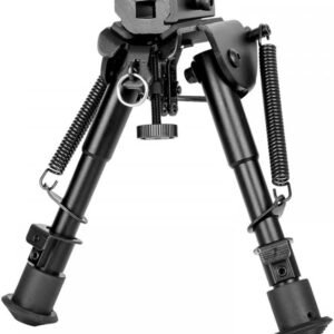 ARMACORE TACTICAL 6 - 9" BUTTERFLY SPRING BIPOD 20MM BRACKET BIPOD [BLACK]